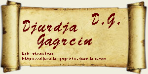Đurđa Gagrčin vizit kartica